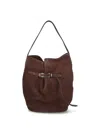 Liffner 'belted Bag' Large Bucket Bag In Brown