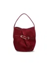 Liffner 'belted Bag' Mini Bucket Bag In Red