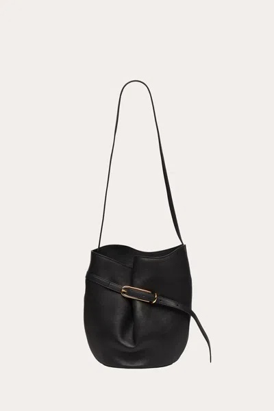 Liffner Belted Bucket Bag Black