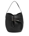 Liffner Belted Bucket Bag Large In Black