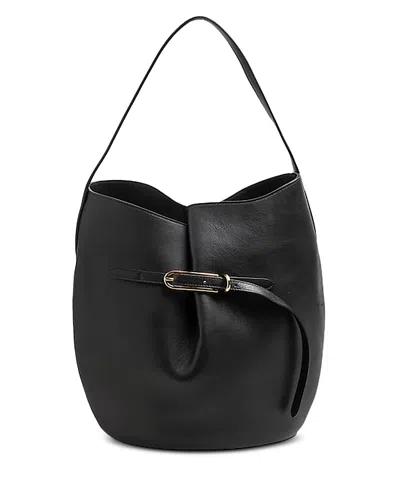 Liffner Belted Bucket Bag Large In Black