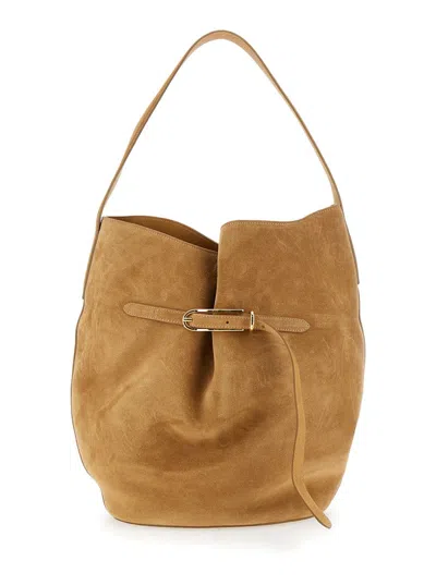Liffner Belted Bucket Bag Large In Sand