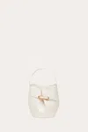 Liffner Belted Bucket Bag Mini Cream In White