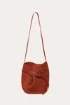 Liffner Belted Bucket Bag Rust In Red