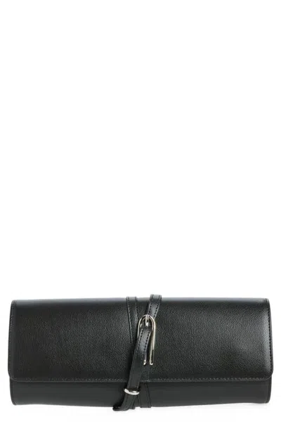 Liffner Belted Clutch In Black