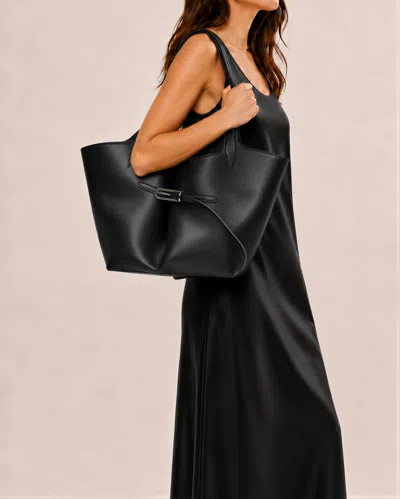 Liffner Belted Tote Black
