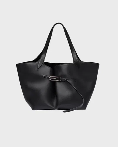 Liffner Belted Tote Svart In Black