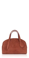 Liffner Brown Mini Handbag With Adjustable And Removable Shoulder Strap