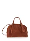 Liffner Brown Mini Handbag With Adjustable And Removable Shoulder Strap In Brown