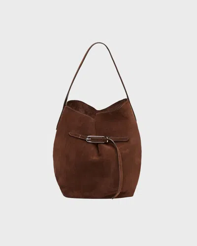 Liffner Bøtteveske Bucket Bag Large In Mörkbrun
