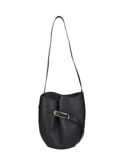 Liffner Bucket Bag "belted" In Black