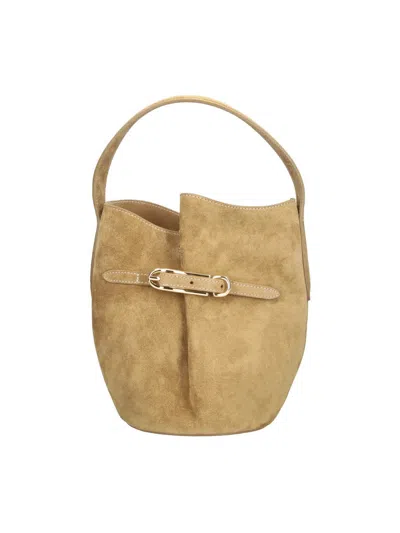 Liffner Bucket Bag "belted" In Sand