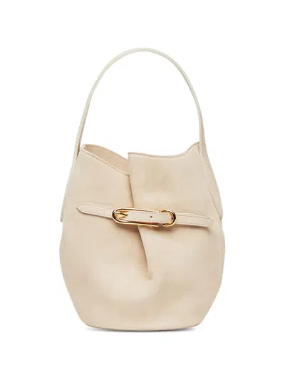 Liffner Buckle Bucket Bag In Neutral