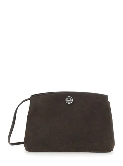 Liffner Calf Leather Clutch In Brown