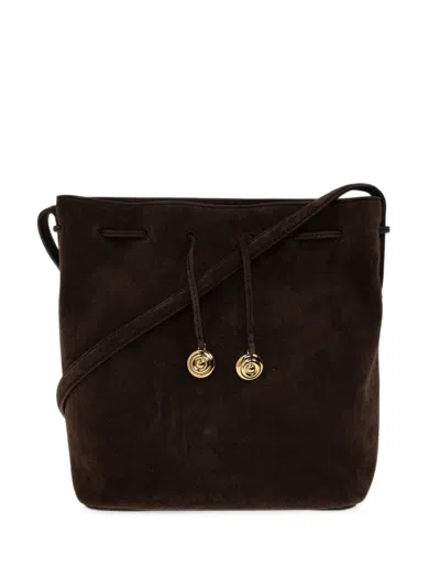 Liffner Charm Bucket Suede Bucket Bag In Pattern