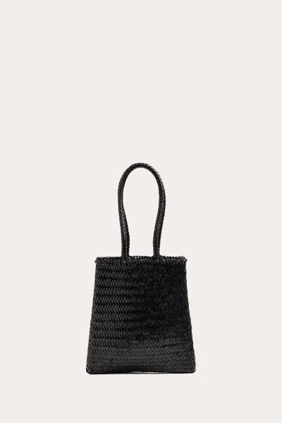 Liffner Flat Leather Basket Black