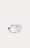 Liffner Ice Cube Pinky Ring Silver In Silver