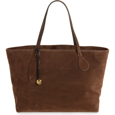 Liffner Large Sprout Leather Tote In Brown