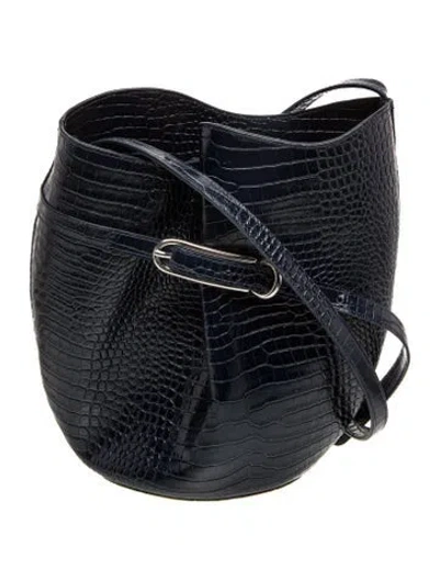 Pre-owned Liffner Leather Bucket Bag In Blue
