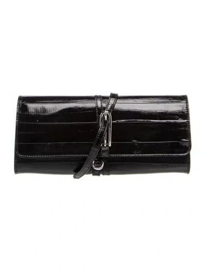 Pre-owned Liffner Leather Clutch In Black