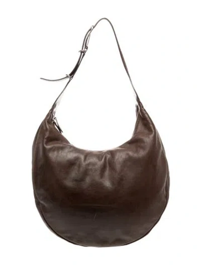 Pre-owned Liffner Leather Hobo In Brown