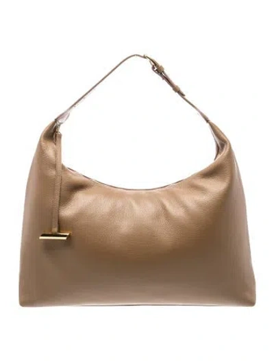 Pre-owned Liffner Leather Hobo In Neutrals