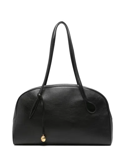 Liffner Leather Shoulder Bag In Black