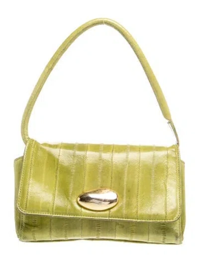 Pre-owned Liffner Leather Shoulder Bag In Green