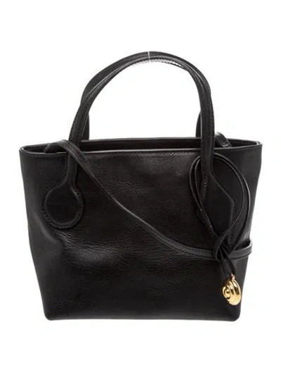 Pre-owned Liffner Leather Sprout Micro In Black