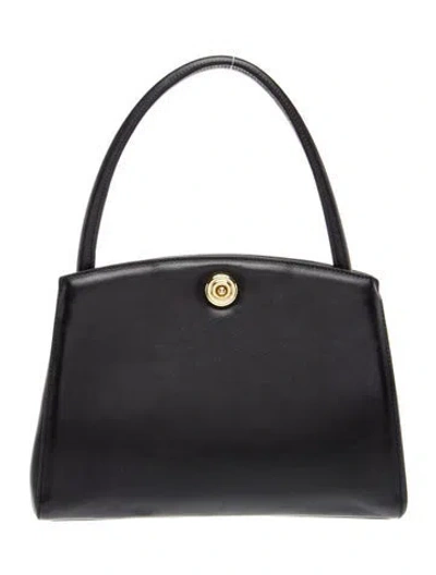 Pre-owned Liffner Leather Top Handle Bag In Black
