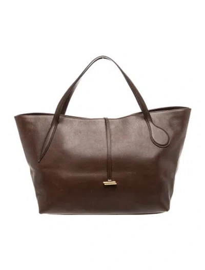 Pre-owned Liffner Leather Tote In Brown