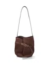 Liffner Medium Bucket Bag "belted Bag" In Brown