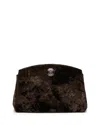 Liffner Mini Pushlock Clutch In Brown