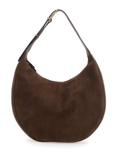 Liffner Moon Hobo Gold Buckle In Brown