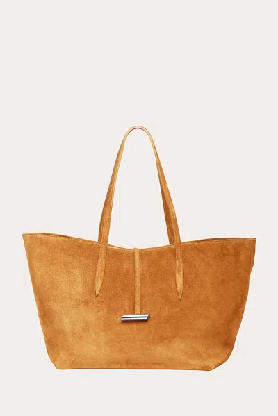 Liffner Penne Tote Rhum Suede In Brown