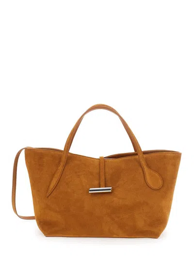 Liffner Penne Tote Rhum Suede In Brown