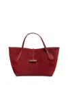 Liffner Petite Penne Tote In Burgundy