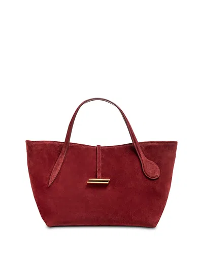 Liffner Petite Penne Tote In Burgundy