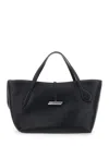 Liffner Petite Penne Tote Silver Hardware In Black