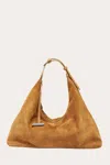 Liffner Pillow Hobo Beige Suede In Beige
