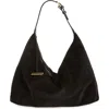 Liffner Pillow Suede Hobo In Brown