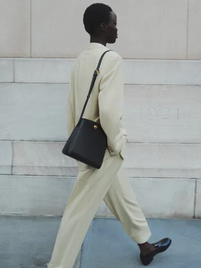 Liffner Pushlock Crossbody Bag Black In Red