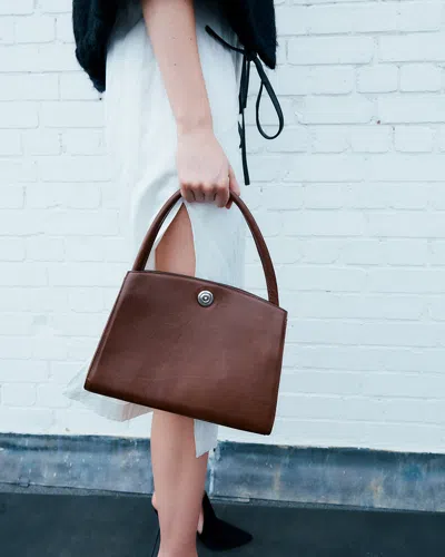 Liffner Pushlock Lady Bag Dark Brown