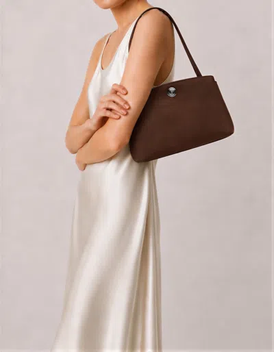 Liffner Pushlock Pouch Walnut Nubuck In Brown