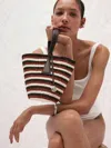 Liffner Single Handle Basket Multi Striped In Multi