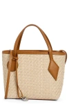 Liffner Sprout Micro Raffia Tote In Animal Print