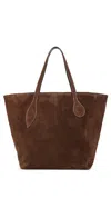 Liffner Sprout Tote Dark Brown In Dark Brown