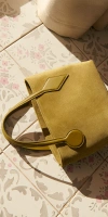 Liffner Sprout Tote Micro Herb Suede