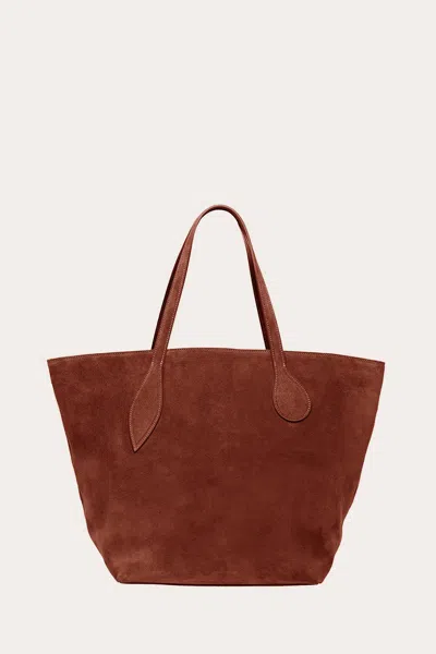 Liffner Sprout Tote Rust Suede