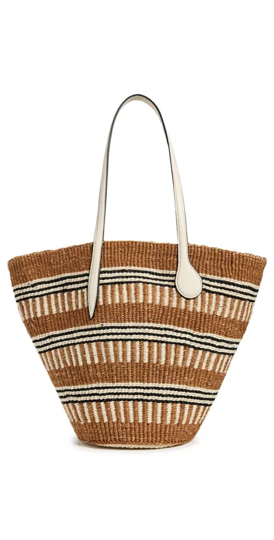Liffner Straw Basket Bag Beige